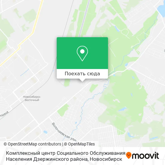 Карта Комплексный центр Социального Обслуживания Населения Дзержинского района