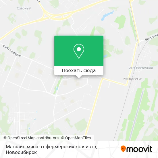 Карта Магазин мяса от фермерских хозяйств