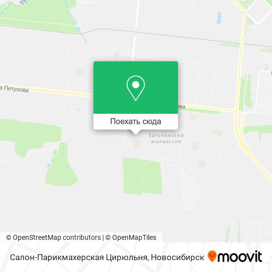 Карта Салон-Парикмахерская Цирюльня