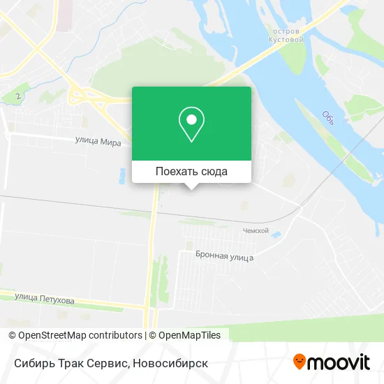 Карта Сибирь Трак Сервис