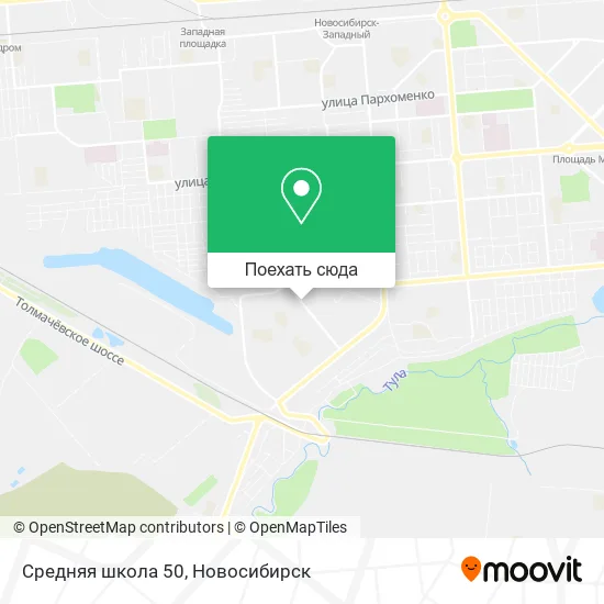 Карта Средняя школа 50