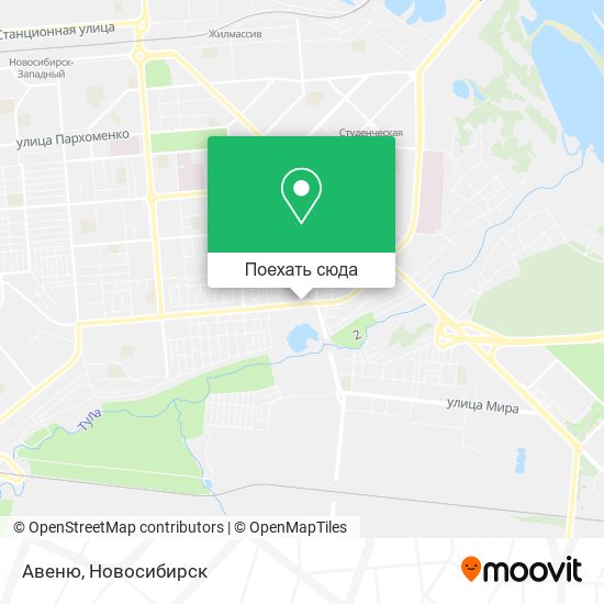 Карта Авеню