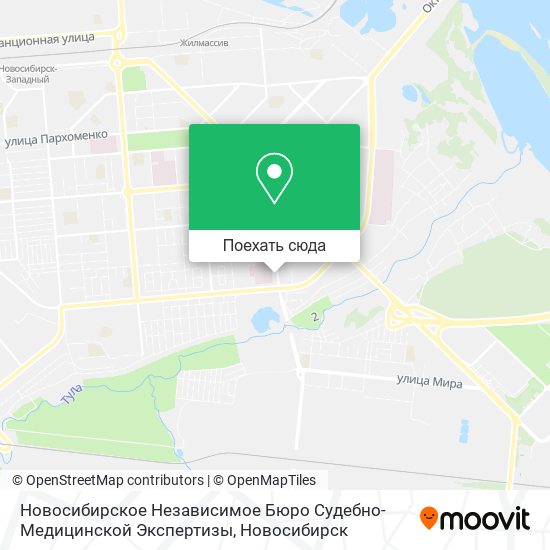 Карта Новосибирское Независимое Бюро Судебно-Медицинской Экспертизы