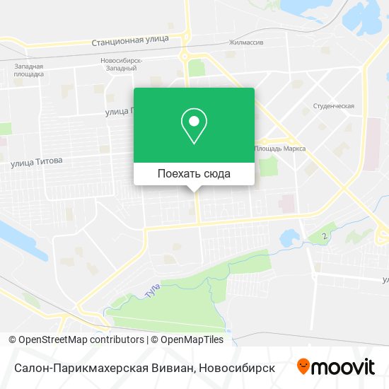 Карта Салон-Парикмахерская Вивиан