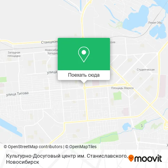 Карта Культурно-Досуговый центр им. Станиславского