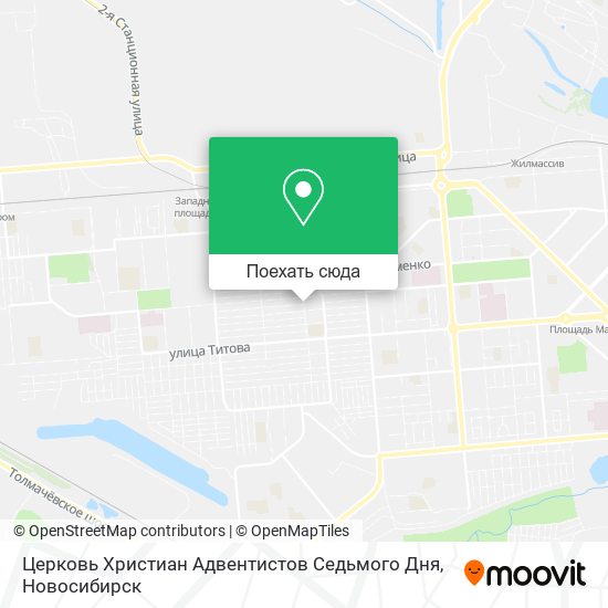 Карта Церковь Христиан Адвентистов Седьмого Дня