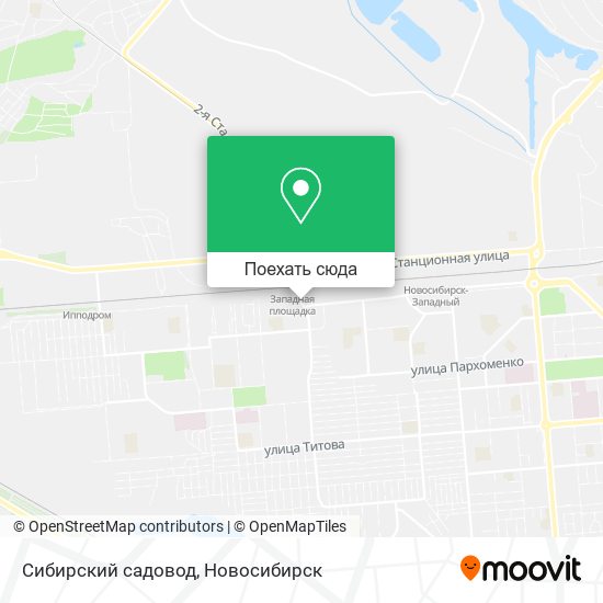 Карта Сибирский садовод