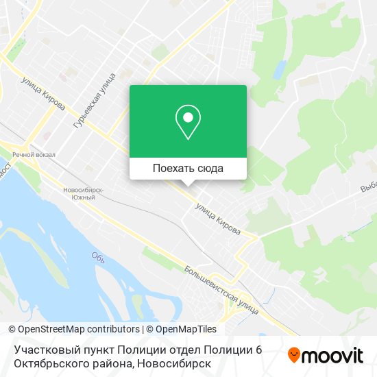 Карта Участковый пункт Полиции отдел Полиции 6 Октябрьского района