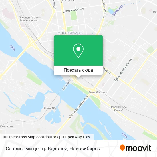 Карта Сервисный центр Водолей