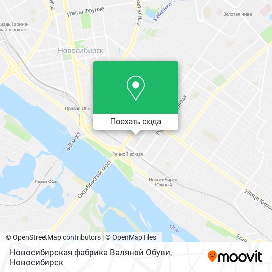 Карта Новосибирская фабрика Валяной Обуви