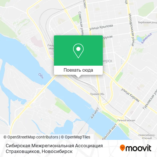 Карта Сибирская Межрегиональная Ассоциация Страховщиков