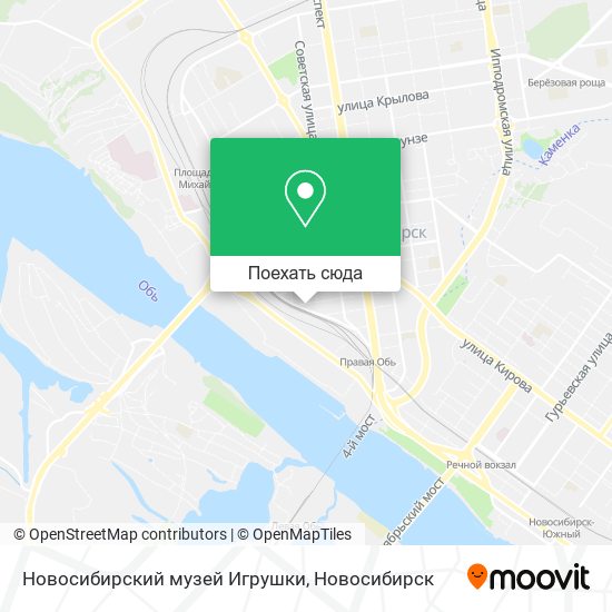 Карта Новосибирский музей Игрушки