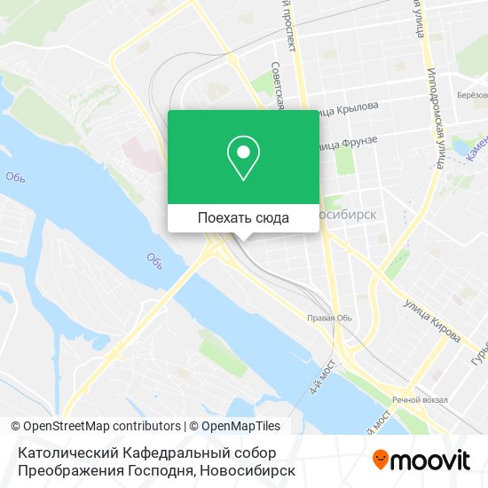 Карта Католический Кафедральный собор Преображения Господня