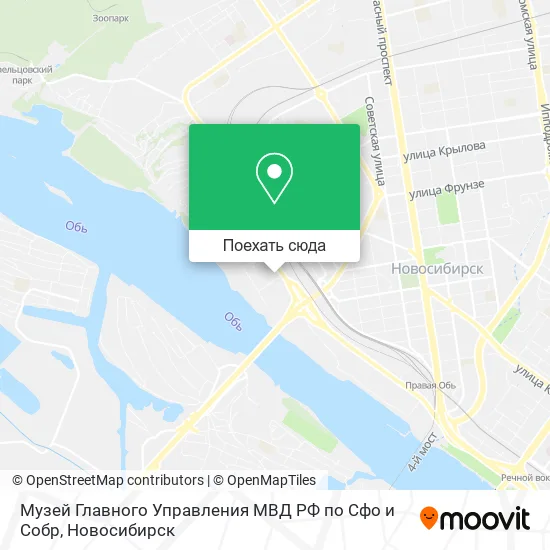 Карта Музей Главного Управления МВД РФ по Сфо и Собр