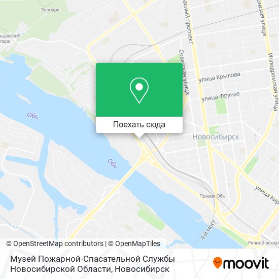 Карта Музей Пожарной-Спасательной Службы Новосибирской Области