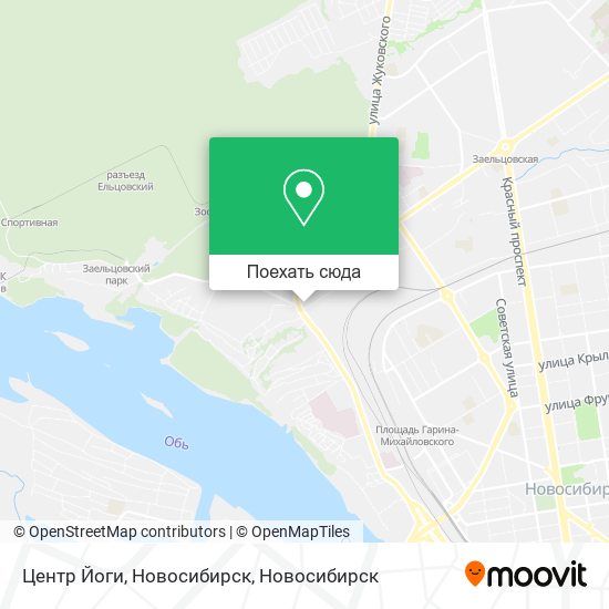 Карта Центр Йоги, Новосибирск