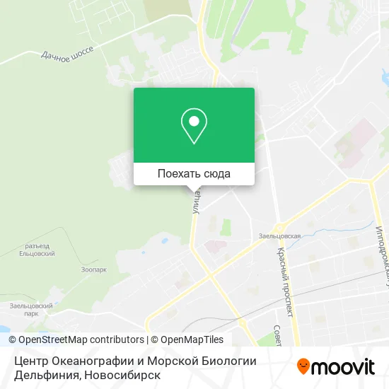 Карта Центр Океанографии и Морской Биологии Дельфиния