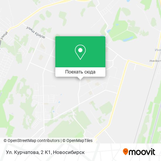 Карта Ул. Курчатова, 2 К1