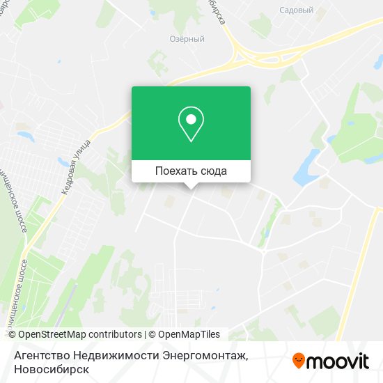 Карта Агентство Недвижимости Энергомонтаж