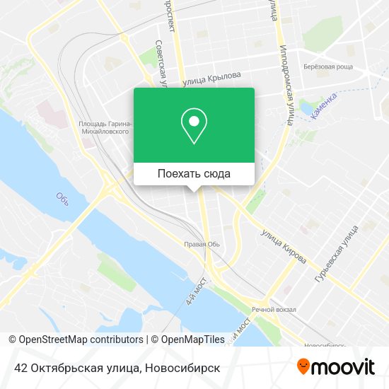 Карта 42 Октябрьская улица