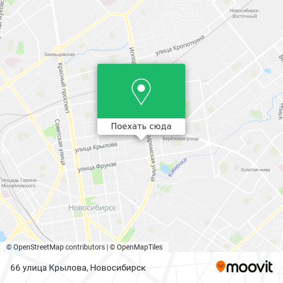 Карта 66 улица Крылова