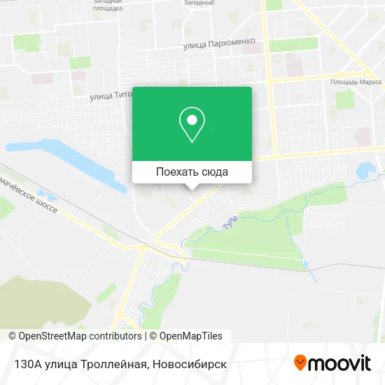 Карта 130А улица Троллейная