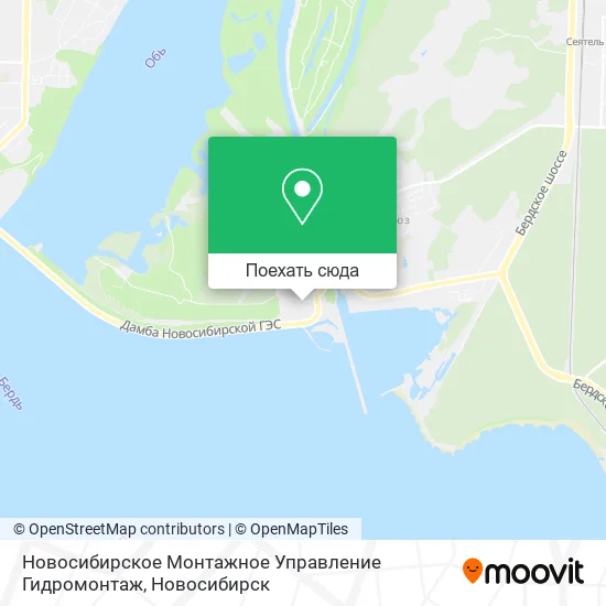 Карта Новосибирское Монтажное Управление Гидромонтаж