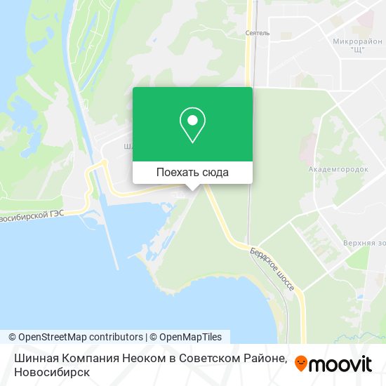 Карта Шинная Компания Неоком в Советском Районе