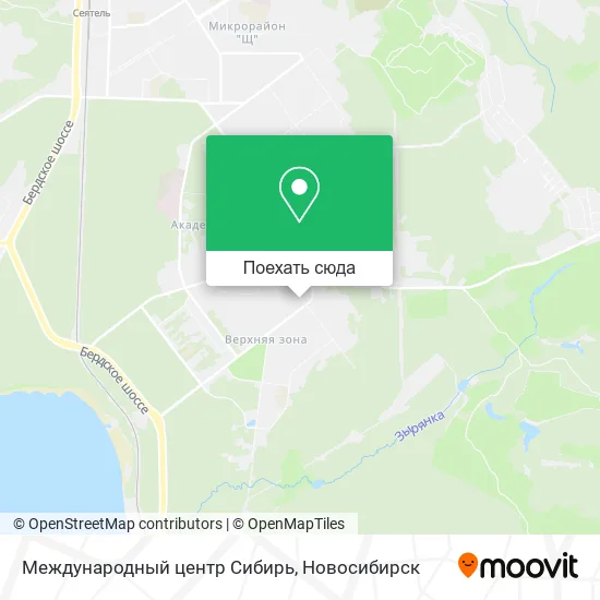 Карта Международный центр Сибирь