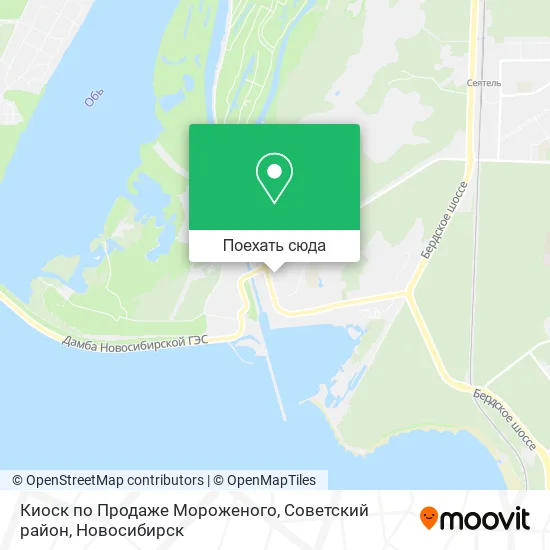 Карта Киоск по Продаже Мороженого, Советский район