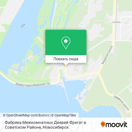 Карта Фабрика Межкомнатных Дверей Фрегат в Советском Районе