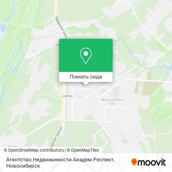 Карта Агентство Недвижимости Академ Респект