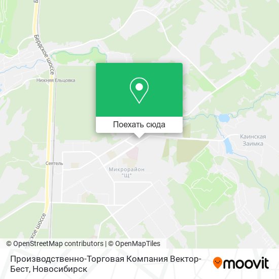 Карта Производственно-Торговая Компания Вектор-Бест