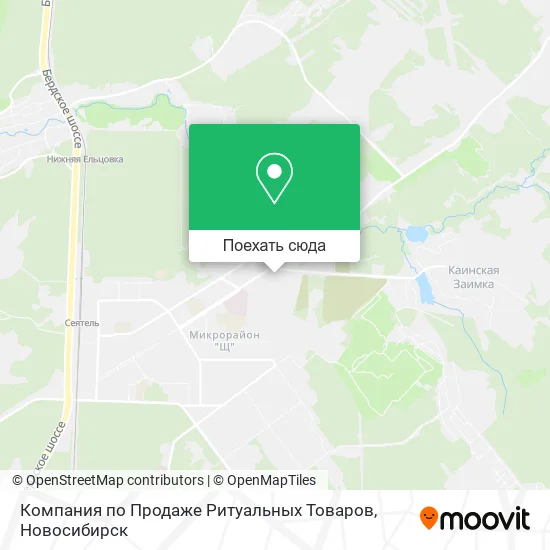 Карта Компания по Продаже Ритуальных Товаров