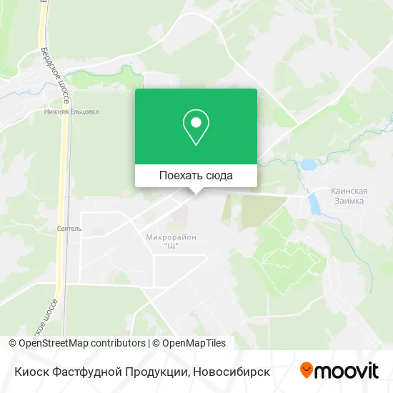 Карта Киоск Фастфудной Продукции