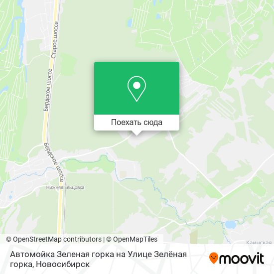 Карта Автомойка Зеленая горка на Улице Зелёная горка