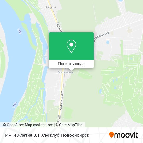 Карта Им. 40-летия ВЛКСМ клуб