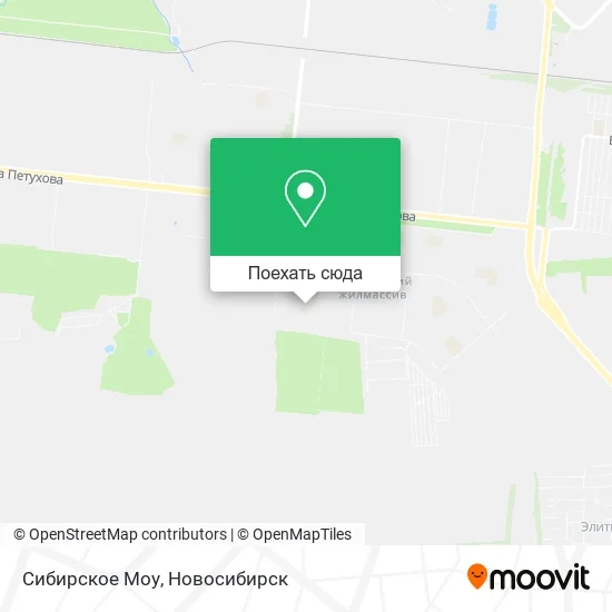 Карта Сибирское Моу