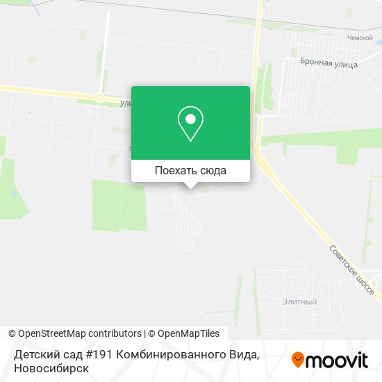 Карта Детский сад #191 Комбинированного Вида