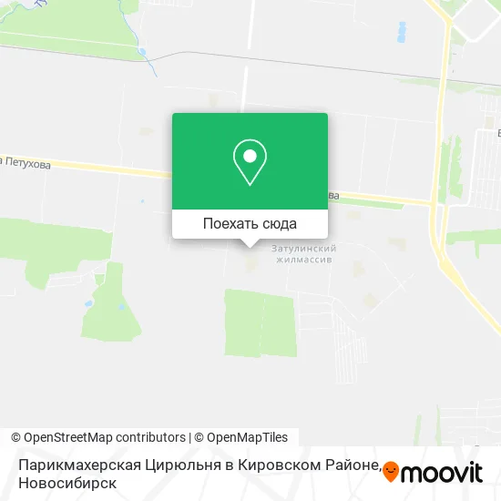 Карта Парикмахерская Цирюльня в Кировском Районе
