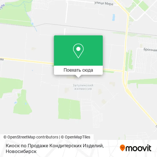 Карта Киоск по Продаже Кондитерских Изделий