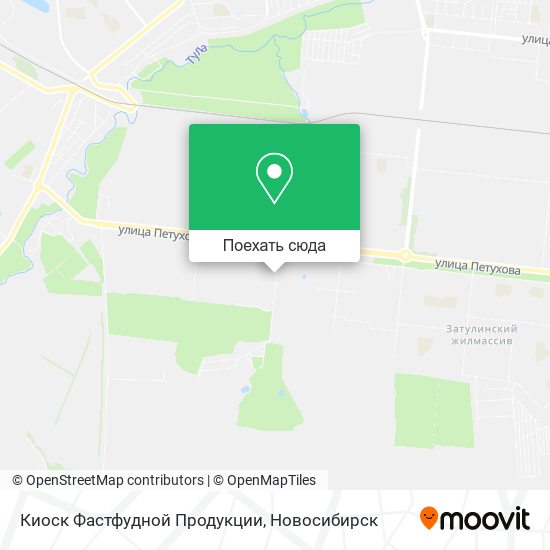 Карта Киоск Фастфудной Продукции