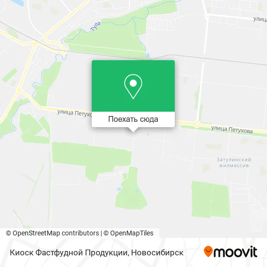 Карта Киоск Фастфудной Продукции