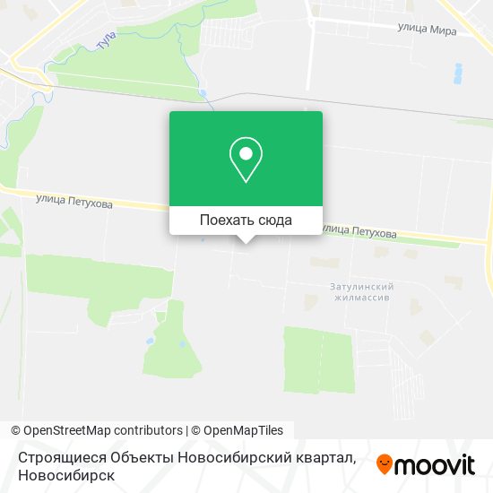 Карта Строящиеся Объекты Новосибирский квартал