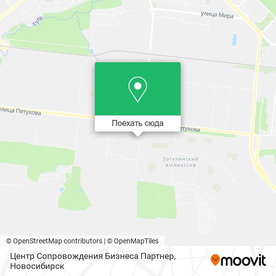 Карта Центр Сопровождения Бизнеса Партнер