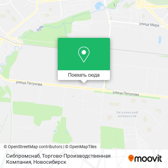Карта Сибпромснаб, Торгово-Производственная Компания