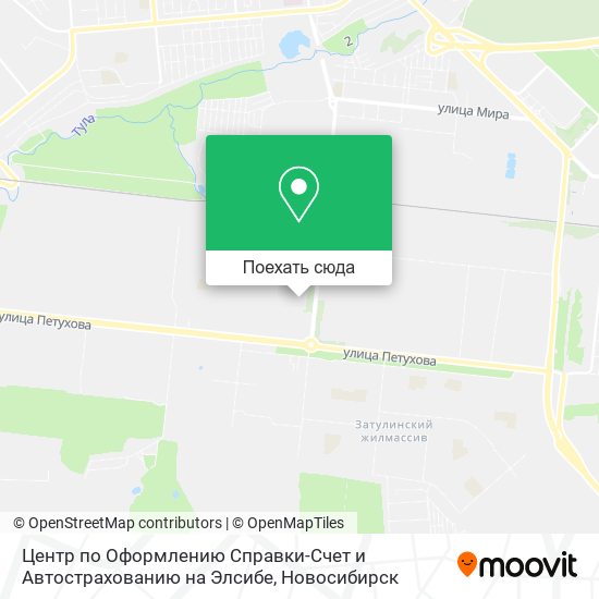 Карта Центр по Оформлению Справки-Счет и Автострахованию на Элсибе