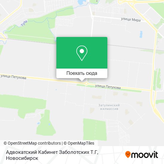 Карта Адвокатский Кабинет Заболотских Т.Г