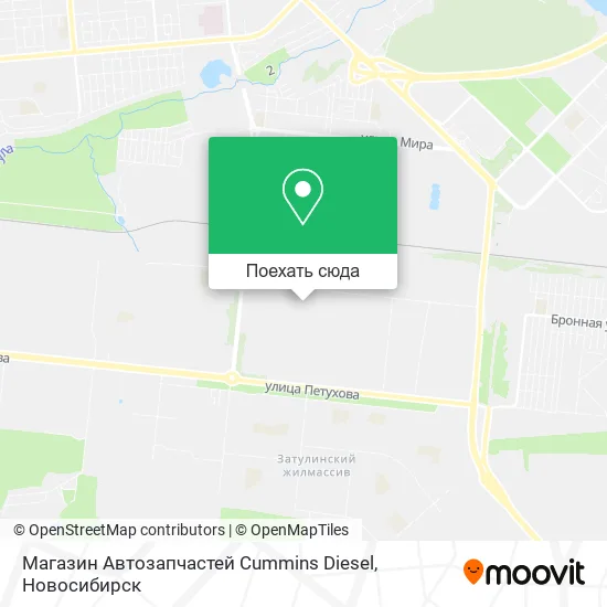 Карта Магазин Автозапчастей Cummins Diesel