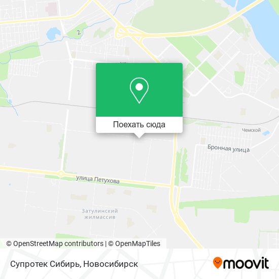 Карта Супротек Сибирь